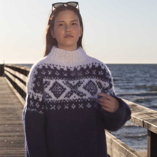 Strikk The Look: Cortina-genser Navy