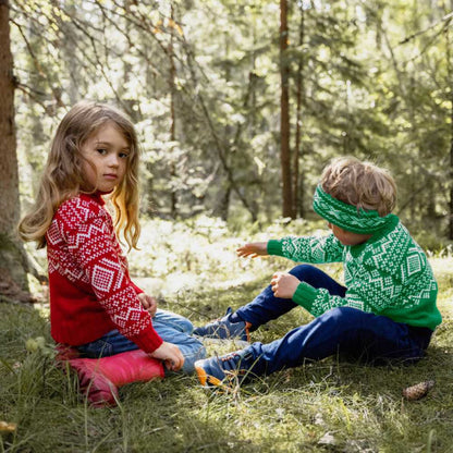 Strikk The Look: Cortina-genser skarp grønn