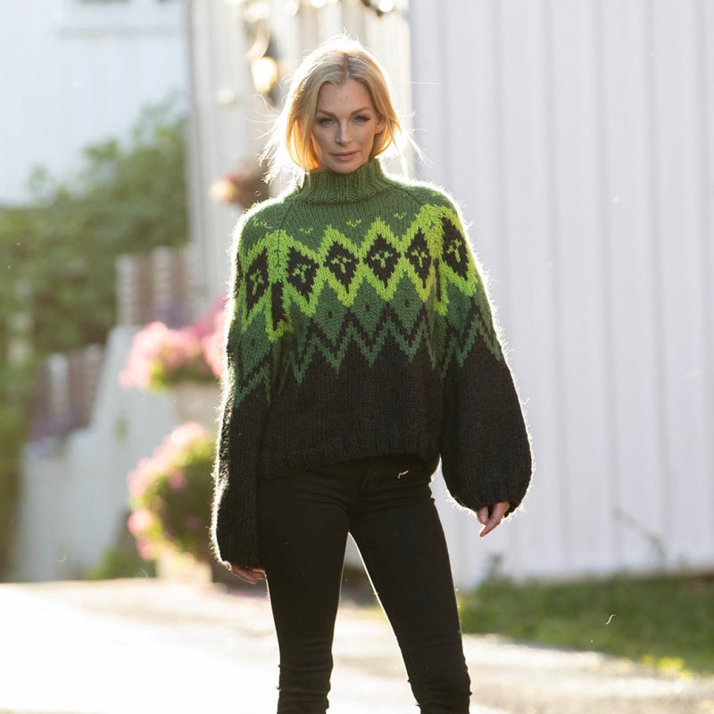 Strikk the Look: Green-river-genser