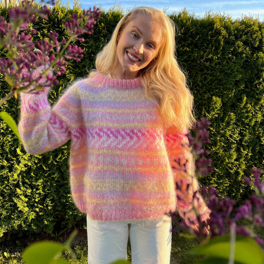 Strikk The Look: Hanami-genser soft pink, Ingrid Raadim