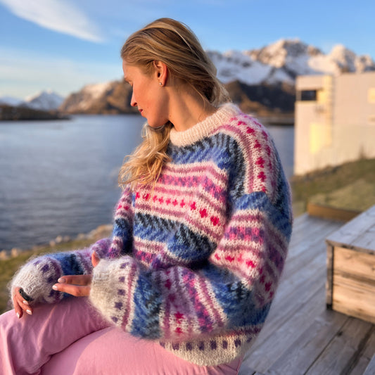 Strikk The Look: Hanami-genser white, Ingrid Raadim