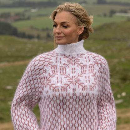 Strikk The Look: Hulda-genser gammelrosa