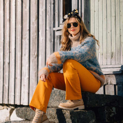 Strikk The Look: Ingebjørg-genser beige