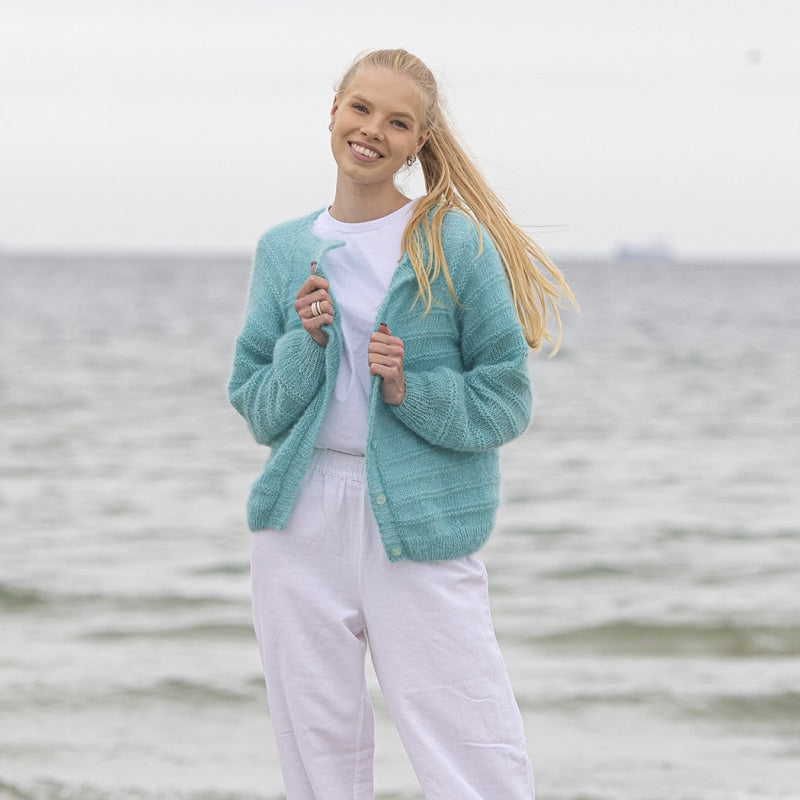 Strikk The Look: Lac-jakke aqua