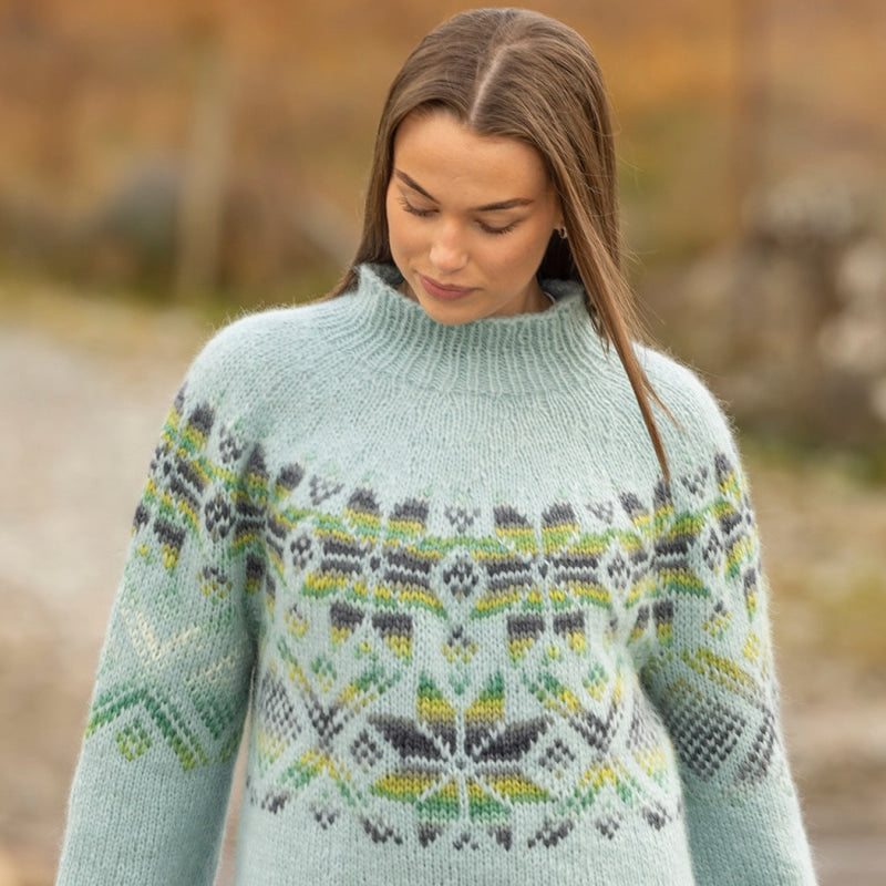 Strikk The Look: Luna-genser lys petrol