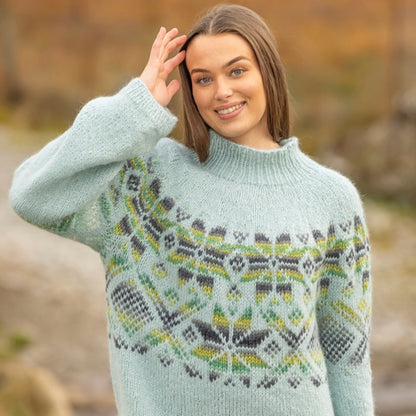 Strikk The Look: Luna-genser lys petrol
