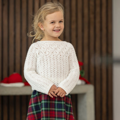 Strikk The Look: Mareng-genser hvit Tmp