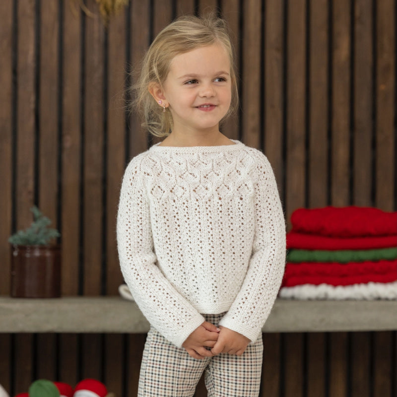 Strikk The Look: Mareng-genser hvit Tmp