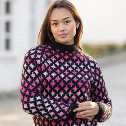 Strikk The Look: Mill-genser svart