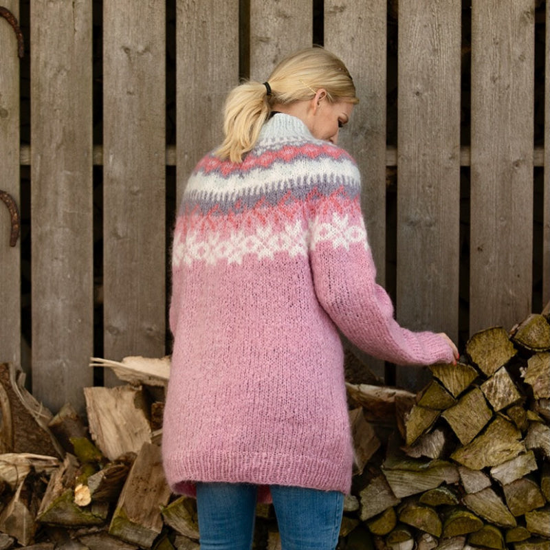 Strikk The Look: Nova-genser rosa