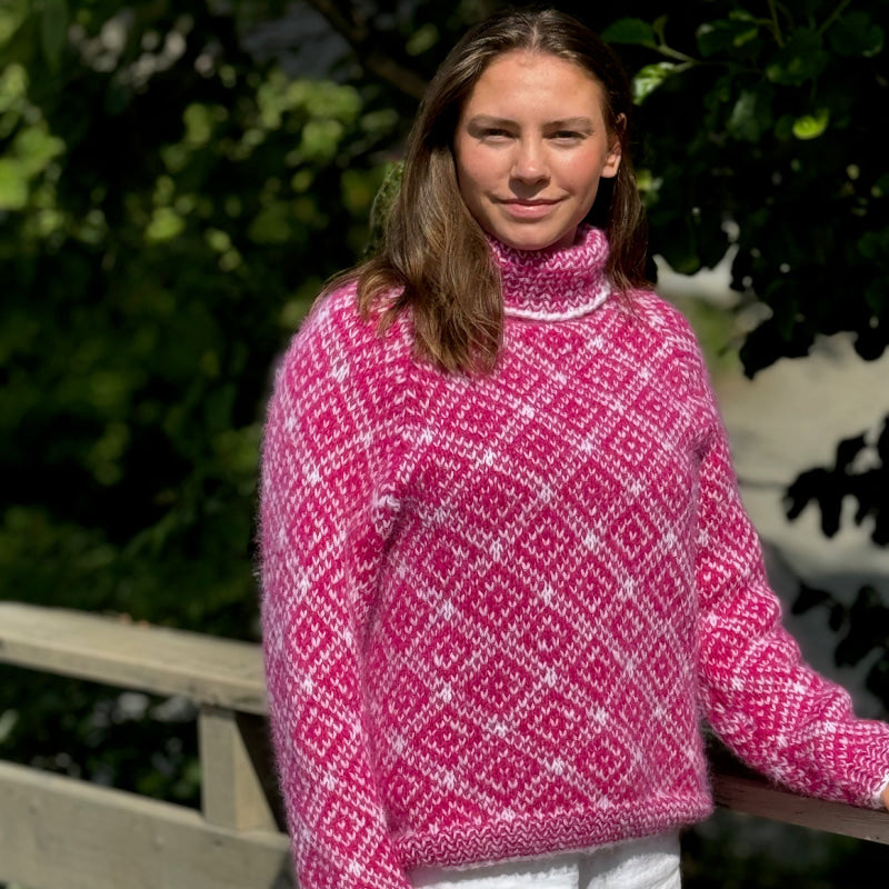 Strikk The Look: Ottøy-genser Cerise