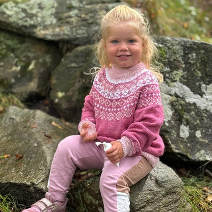 Strikk The Look: Sandra-genser rosa