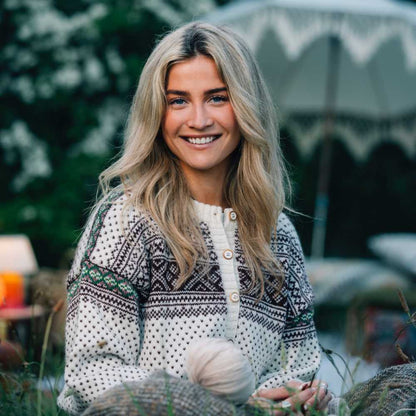 Strikk The Look: Setesdals-jakke natur
