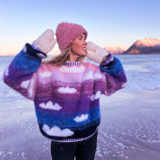 Strikk The Look: Skyhigh-genser, morning rise, Ingrid Raadim