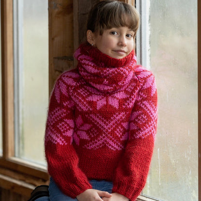 Strikk The Look: Snoi-genser barn, rød
