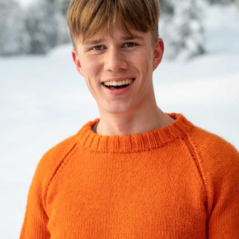 Strikk The Look: Steigar-genser oransje