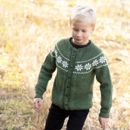 Strikk The Look: Stjerne-jakke oliven