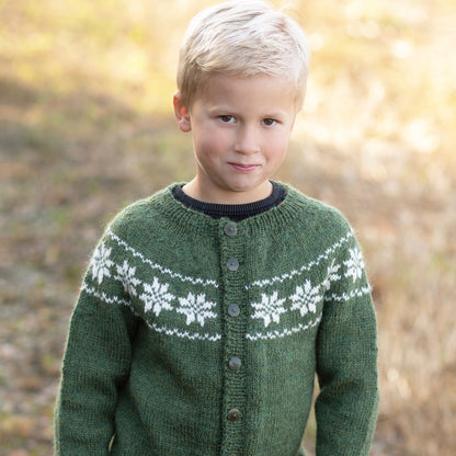 Strikk The Look: Stjerne-jakke oliven