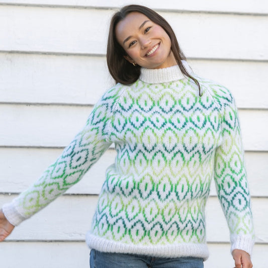 Strikk The Look: Terkel-genser grønn