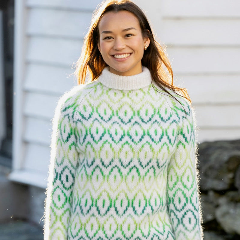 Strikk The Look: Terkel-genser grønn