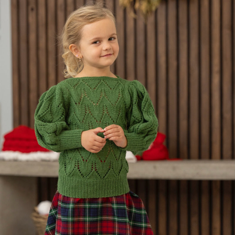 Strikk The Look: Tjøme-genser grønn Tmp