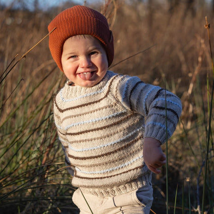 Strikk The Look: Tusse-genser sand