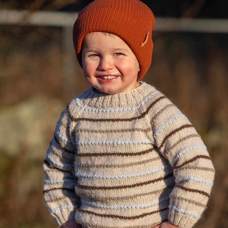 Strikk The Look: Tusse-genser sand
