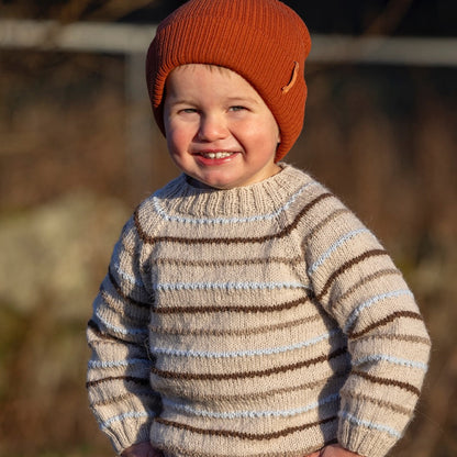 Strikk The Look: Tusse-genser sand