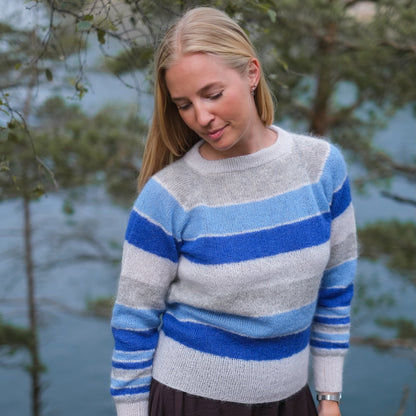 Strikk The Look: Tvist-genser kongeblå