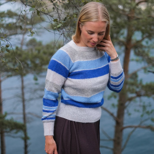 Strikk The Look: Tvist-genser kongeblå
