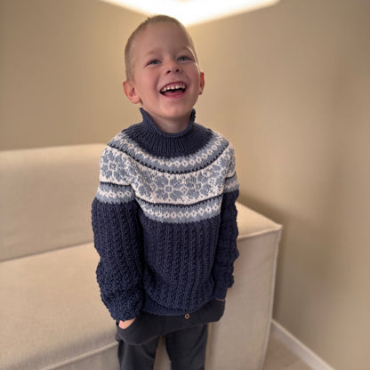 Strikk The Look: Solin-genser blå