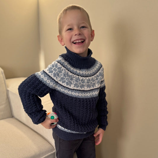 Strikk The Look: Solin-genser blå