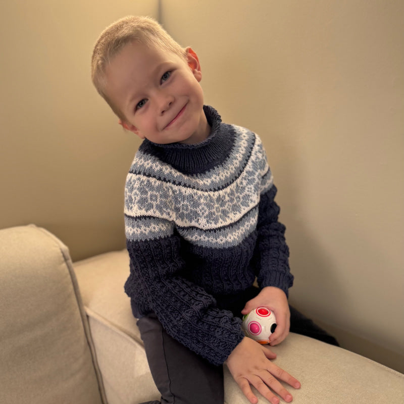 Strikk The Look: Solin-genser blå