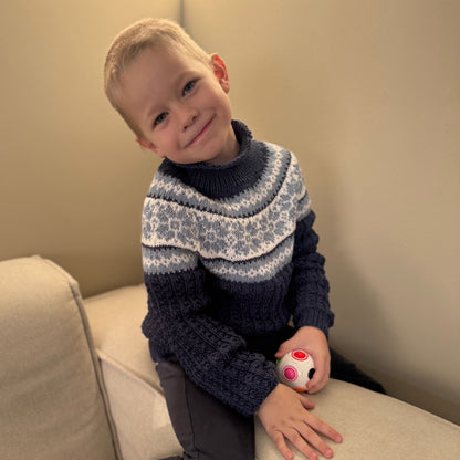 Strikk The Look: Solin-genser blå