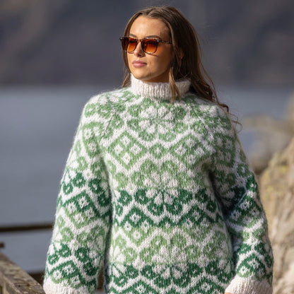 Strikk The Look: Irja-genser grønn