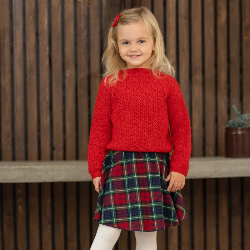 Strikk The Look: Mareng-genser rød