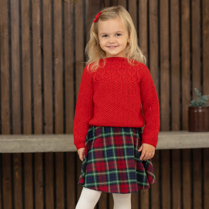 Strikk The Look: Mareng-genser rød