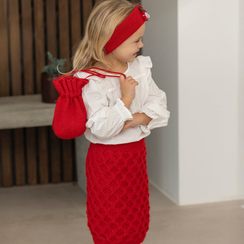 Strikk The Look: Mareng-skjørt rødt