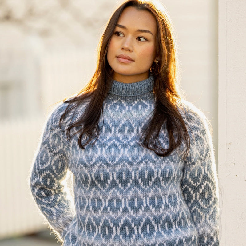 Strikk The Look: Terkel-genser blå