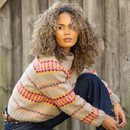 Strikk The Look: Olalia-genser beige