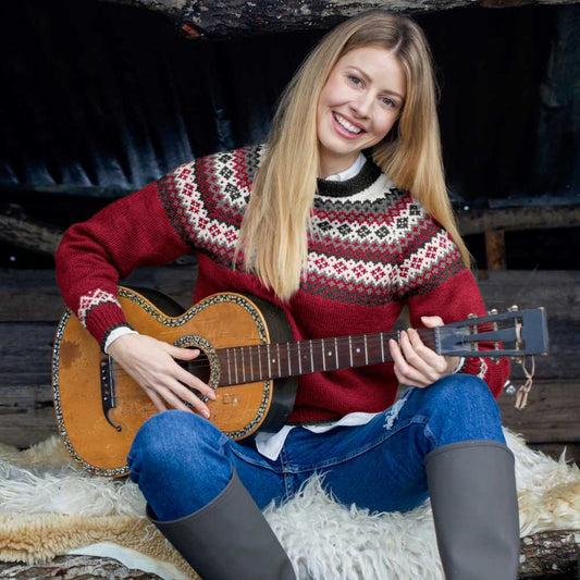 Strikk The Look: Rikke-genser rød