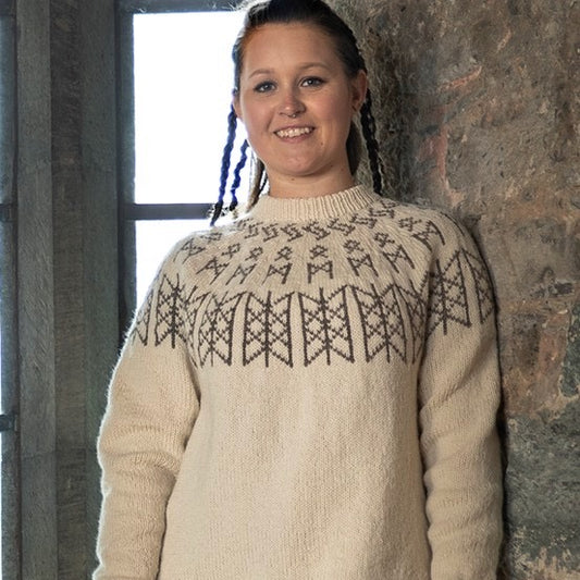 Strikk The Look: Skulds nett-genser Verdande natur