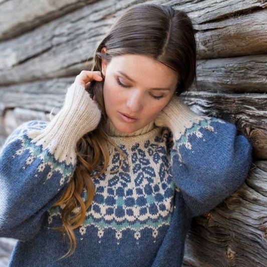 Strikk The Look: Isrose-genser denim