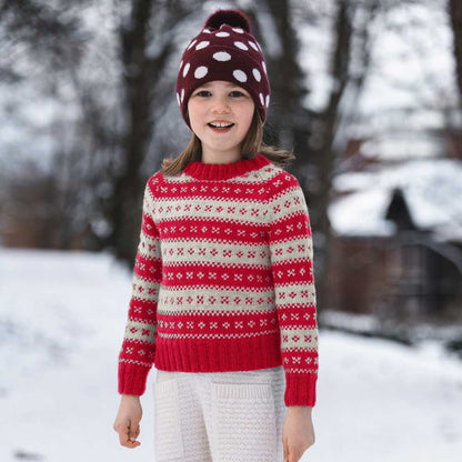 Strikk The Look: Håndballgenser barn rød