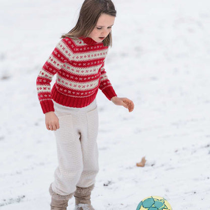 Strikk The Look: Håndballgenser barn rød