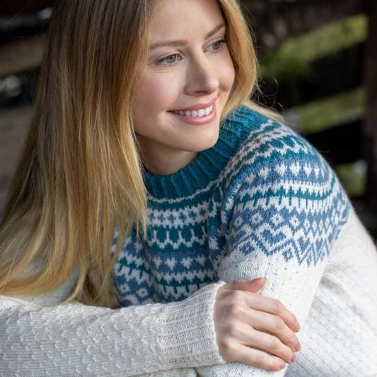 Strikk The Look: Ronje-genser natur