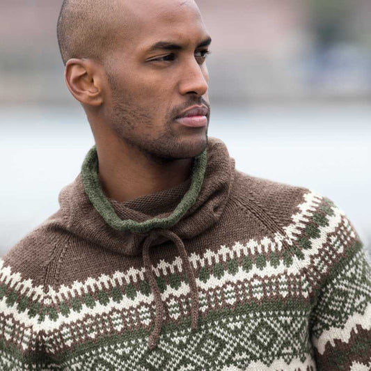 Strikk The Look: Carl-genser brun