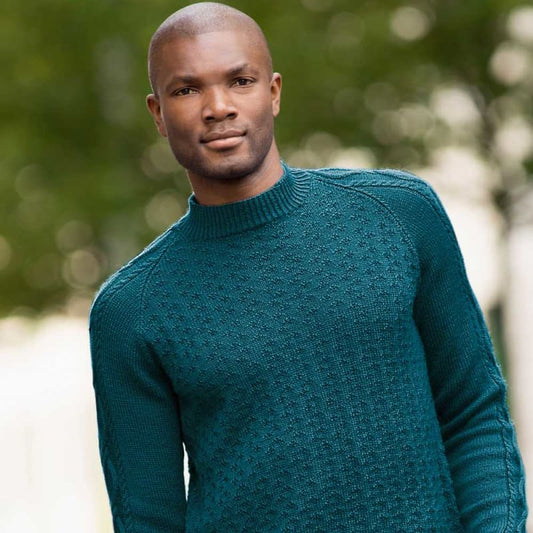 Strikk The Look: Augustin-genser petrol