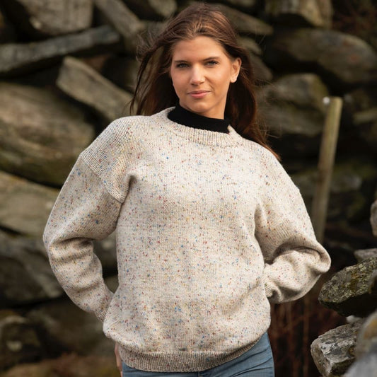 Strikk The Look: Bennett-genser hvit