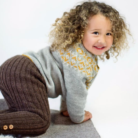 Strikk The Look: DSA-bukse brun
